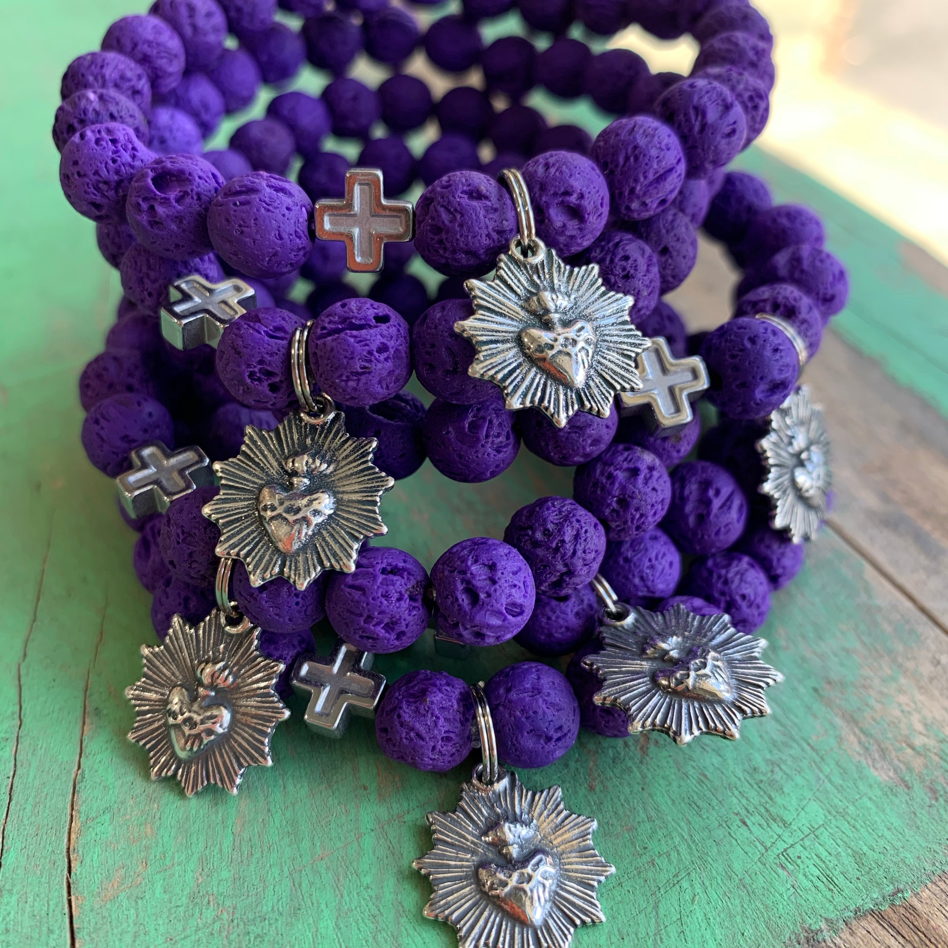 Purple Starburst Bracelet