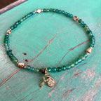 Rosary Wrap Bracelet with Gold Accents