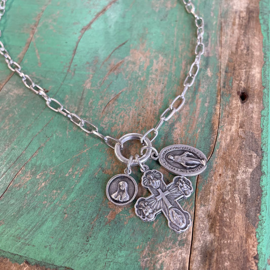 3 Medal Necklace