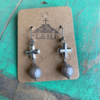 Taupe another of Pearl Bracelet and Earrings