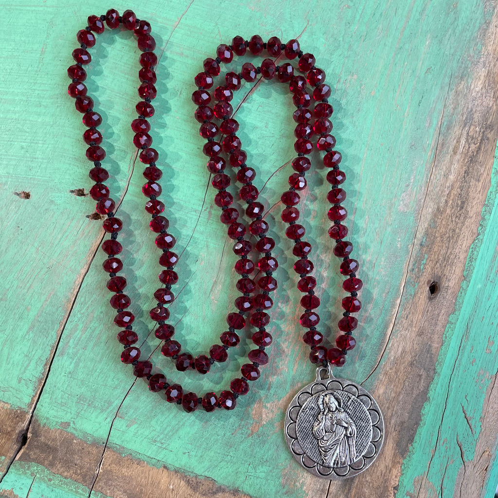 Long Crystal Faith Necklaces