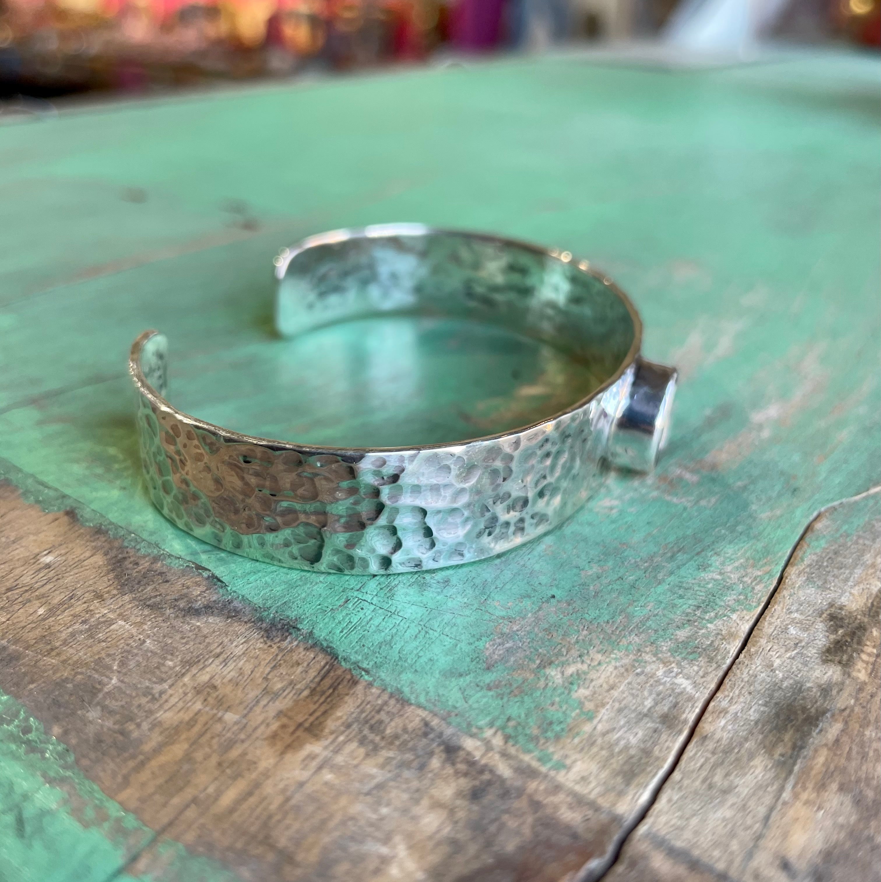 Small St Benedict Hammered Cuff