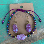 Ceramic Sacred Heart Adjustable Bracelet