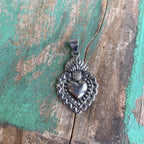 Sacred Heart Dots Earrings and Pendant