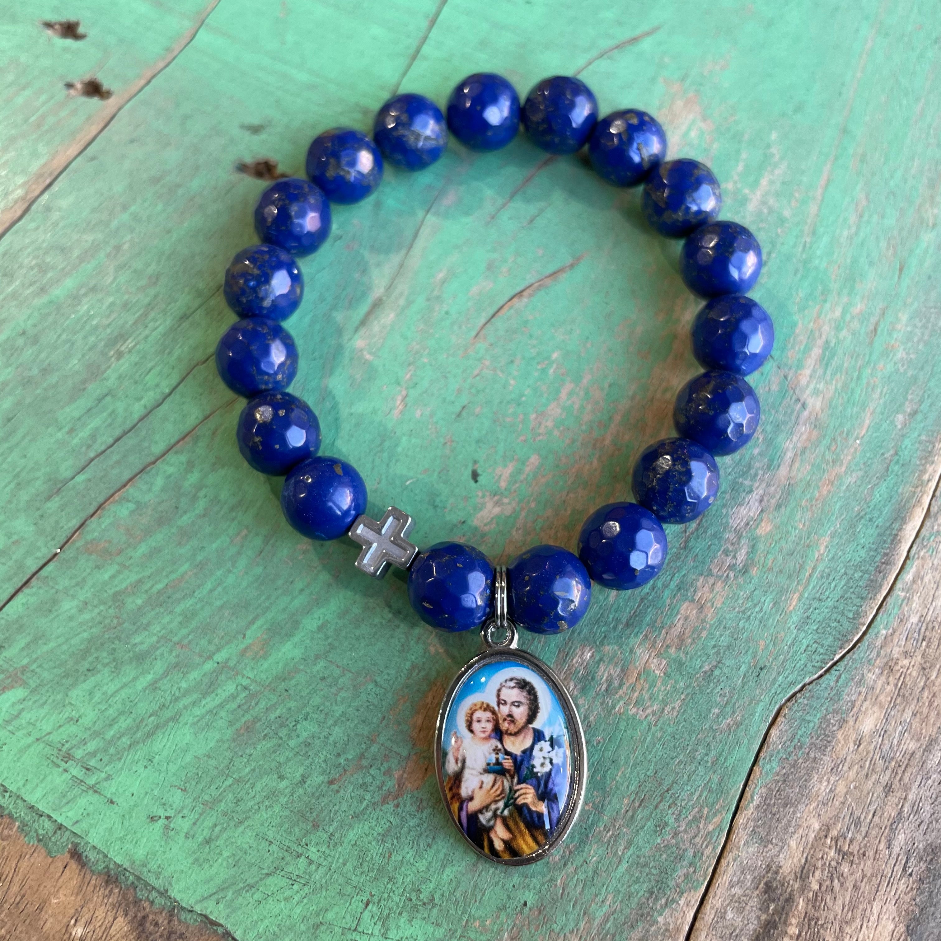 Blue St Joseph Bracelet