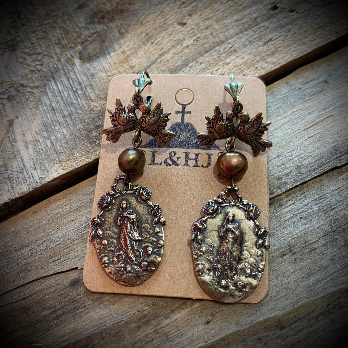 Ave María Vintage Inspired Earrings