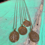 Bronze Saint Necklace