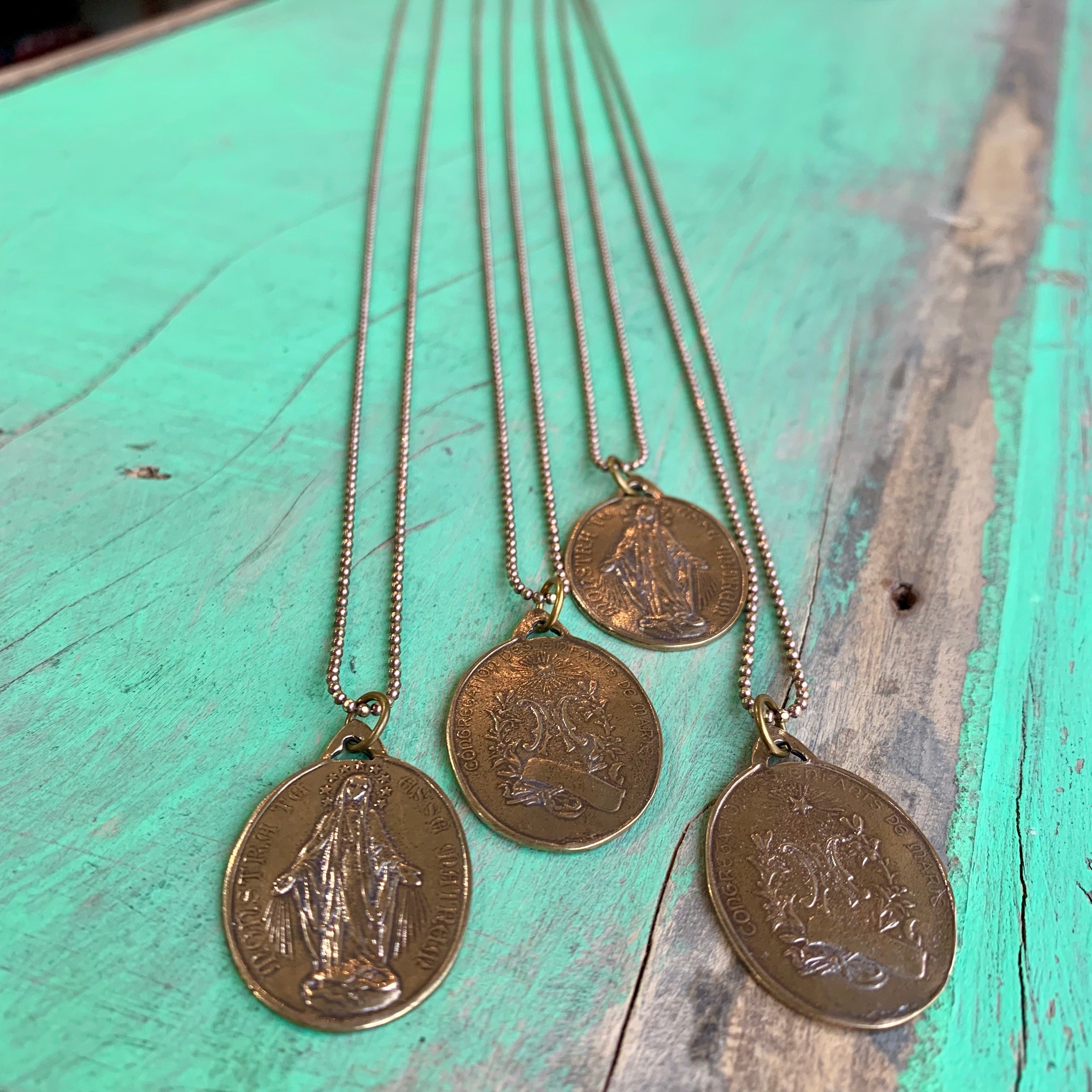 Bronze Saint Necklace
