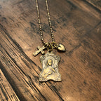 Bronze Saint Necklace