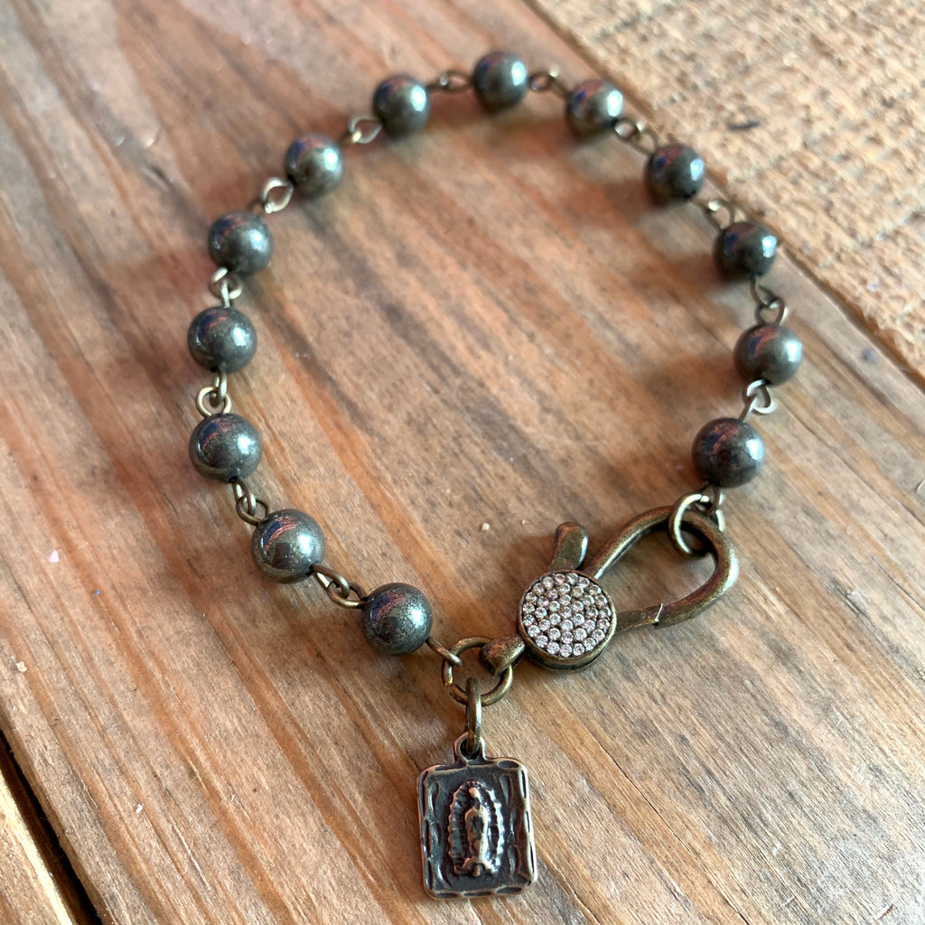 Pyrite OLG Clasp Necklace Set