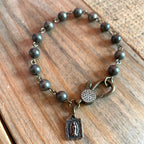 Pyrite OLG Clasp Necklace Set