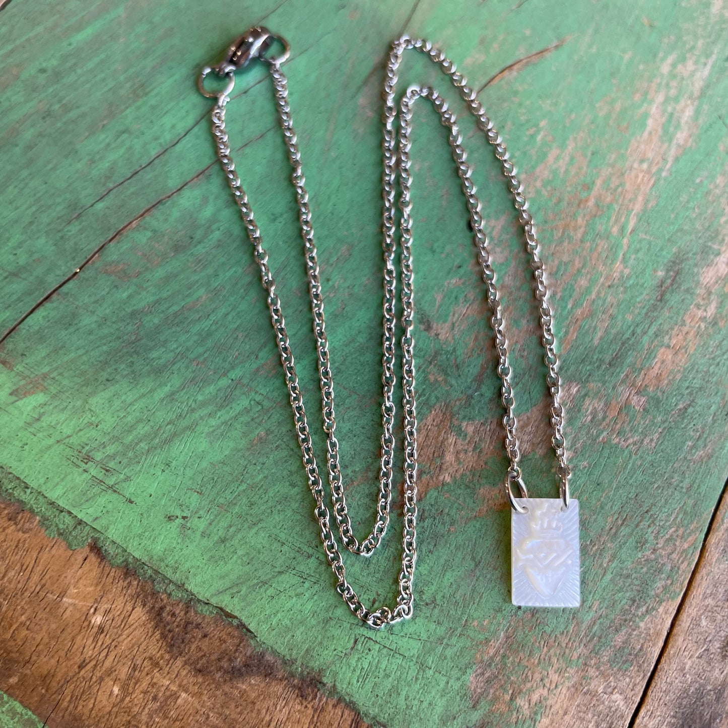Dainty Stainless Steel Scapular Necklace