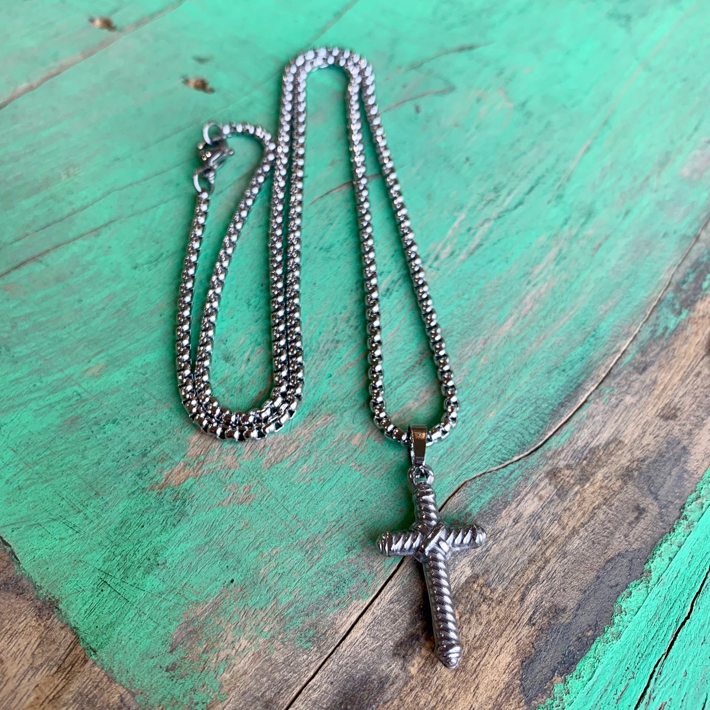 Men’s Stainless Steel Cross Necklace