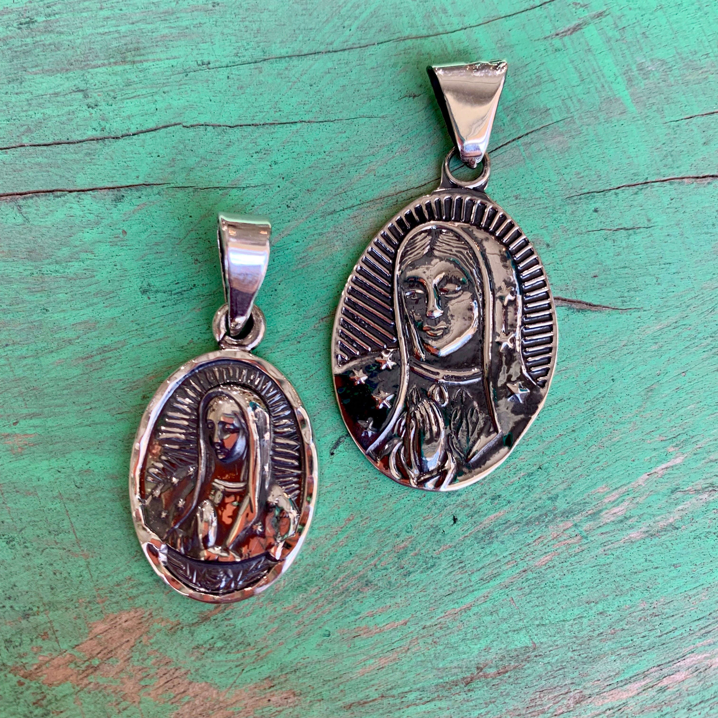 Our Lady of Guadalupe Oval Pendant