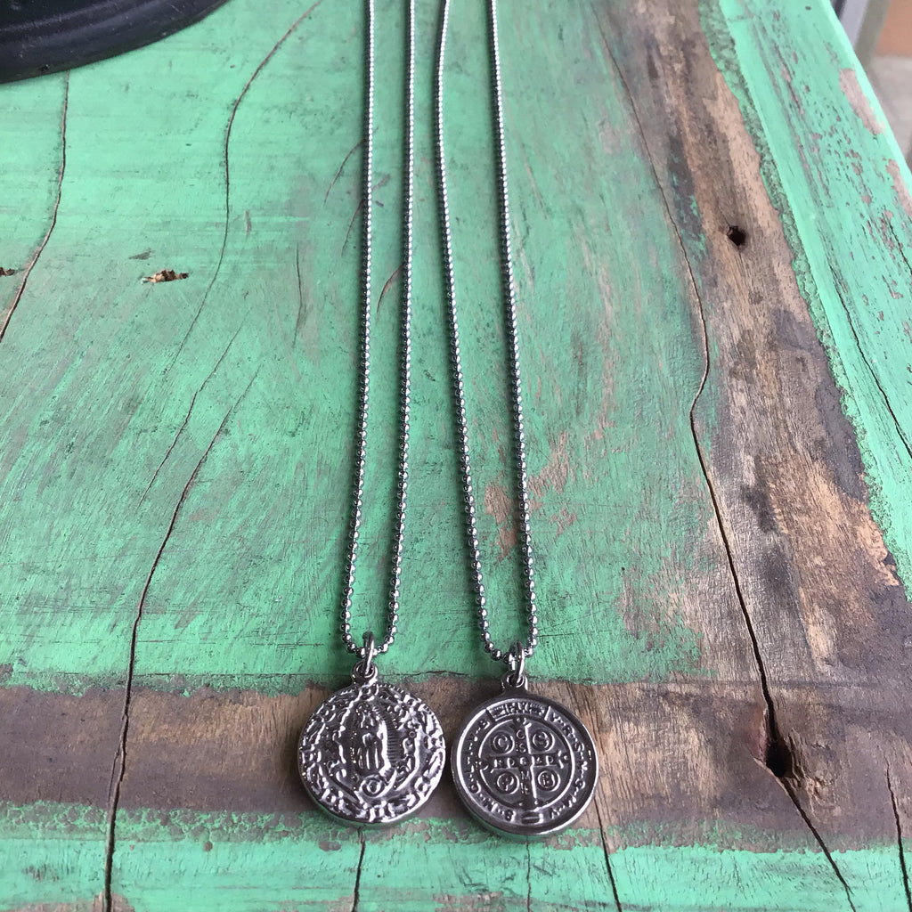 St. Benedict and OLG Necklace