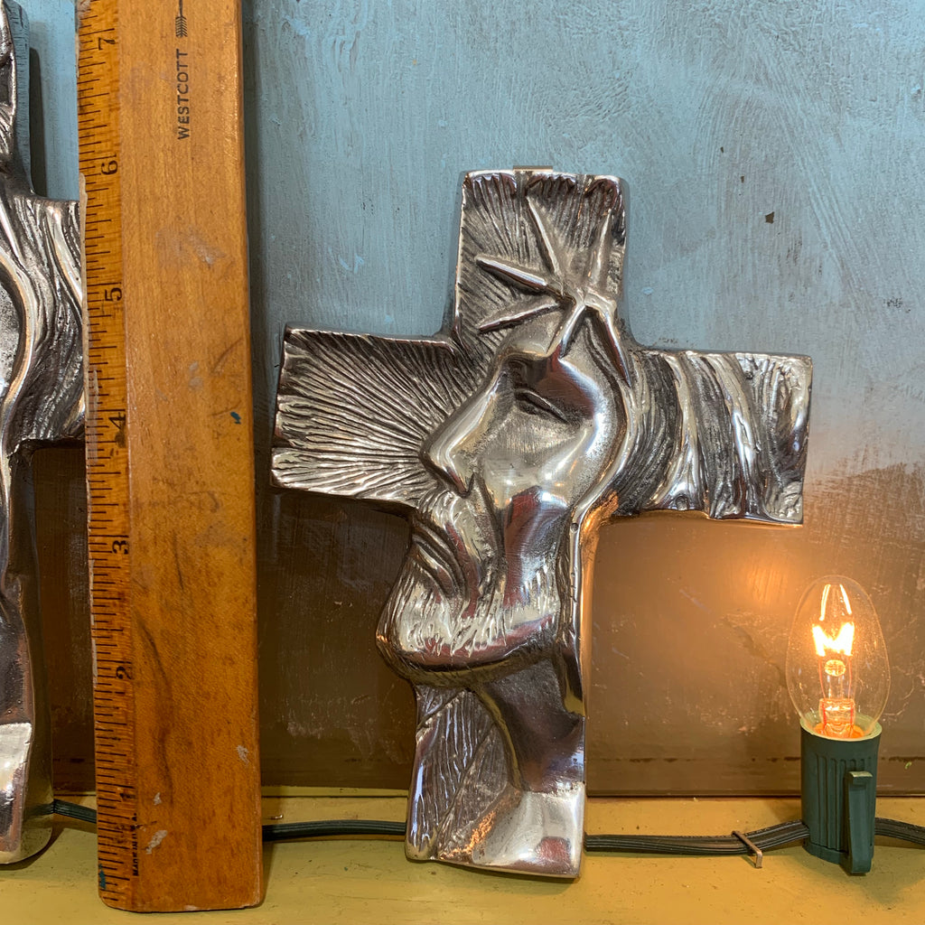 The Face of Jesus Pewter Cross