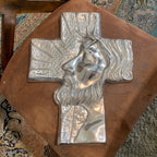 The Face of Jesus Pewter Cross