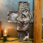 The Face of Jesus Pewter Cross