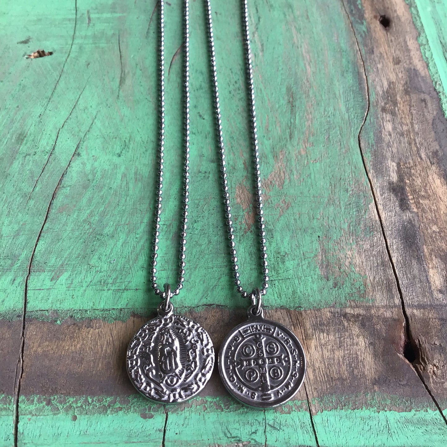St. Benedict and OLG Necklace