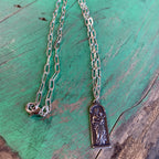 Madonna and Child Silver Plated Necklace