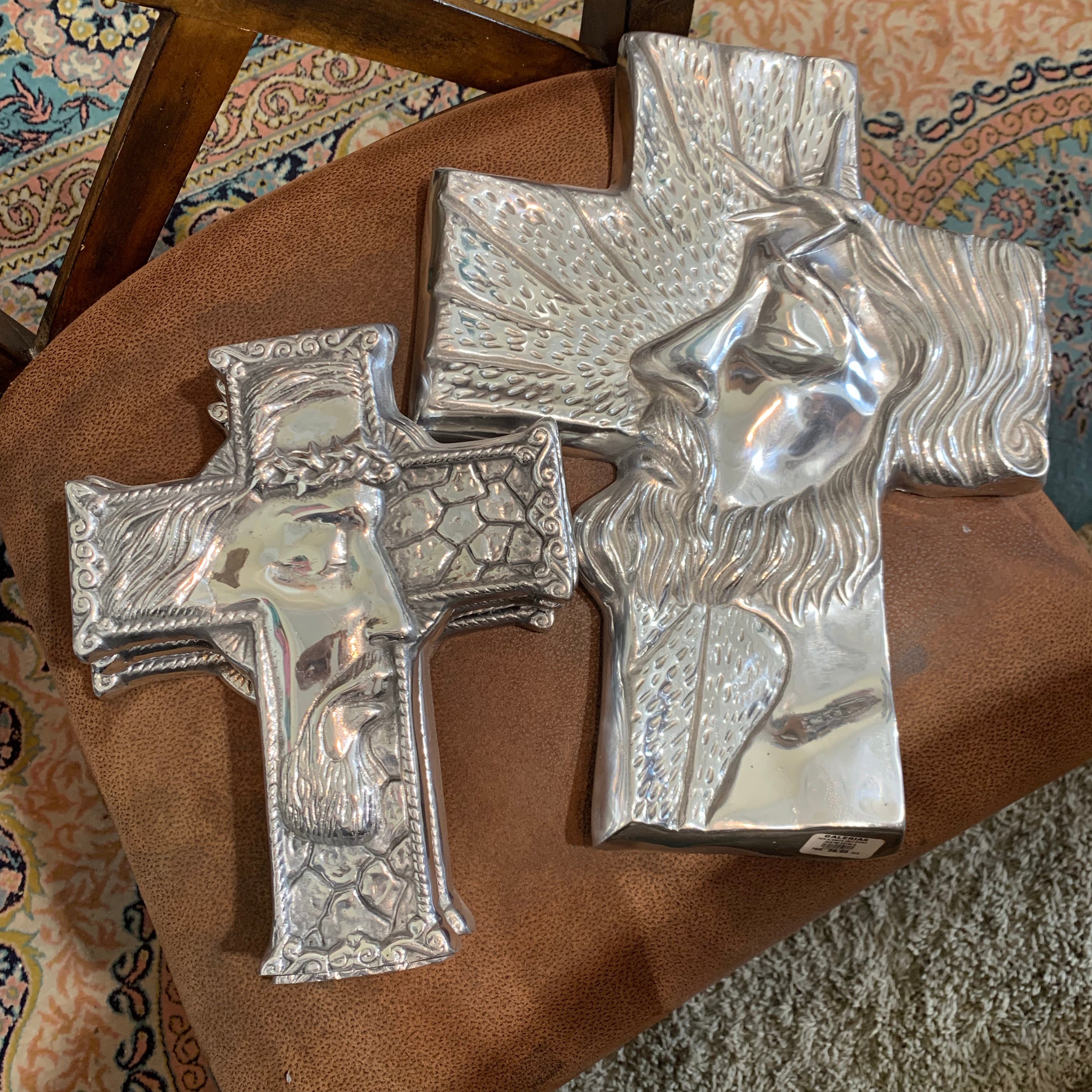 The Face of Jesus Pewter Cross