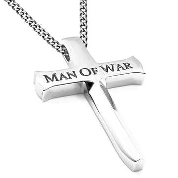 Sword Cross Man of War 24” Necklace