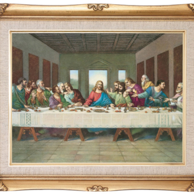 Framed 13.25 X 15.5" Last Supper