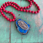 Knotted Pave Virgencita Necklace Collection