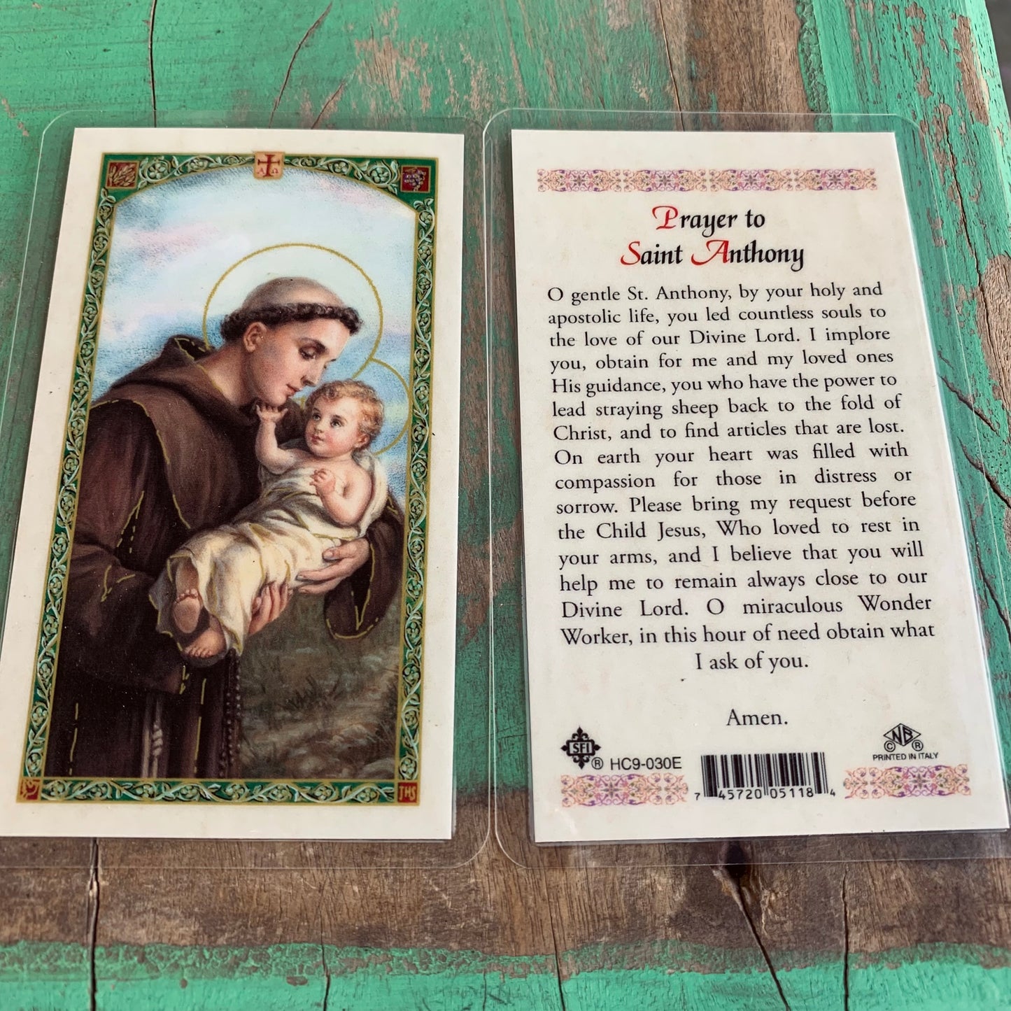 Laminated Prayer Card