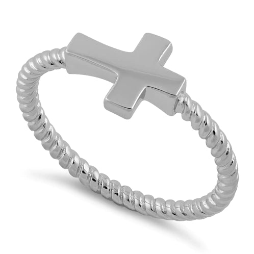 Sterling Silver Bold Cross Ring