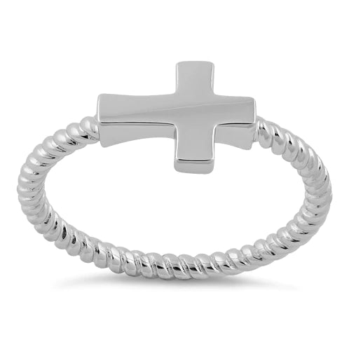 Sterling Silver Bold Cross Ring