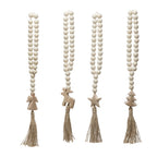 Seasonal Wood Bead Tassel